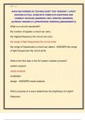 AVIXA RECOGNIZED AV TECHNOLOGIST TEST VERSION 1 LATEST  2025&sol;2026 ACTUAL EXAM WITH COMPLETE QUESTIONS AND  CORRECT DETAILED ANSWERS &lpar;100&percnt; VERIFIED ANSWERS&rpar;  &vert;ALREADY GRADED A&plus;&vert; &vert;&vert;PROFESSOR VERIFIED&vert;&vert; &vert;&vert;BRANDNEW&excl;&excl;&excl;&vert;&vert;