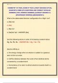 CHEMISTRY 101 FINAL EXAM IVY TECH LATEST 2025&sol;2026 ACTUAL  EXAM WITH COMPLETE QUESTIONS AND CORRECT DETAILED  ANSWERS &lpar;100&percnt; VERIFIED ANSWERS&rpar; &vert;ALREADY GRADED A&plus;&vert;  &vert;&vert;PROFESSOR VERIFIED&vert;&vert; &vert;&vert;BRANDNEW&excl;&excl;&excl;&vert;&vert;