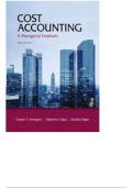 Complete Solution Manual Cost Accounting 14th Edition Questions & Answers with rationales (Chapter 1-23)