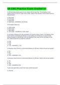 VA CBC Practice Exam Graded A&plus;