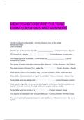 MEXICO HISTORY AND CULTURE EXAM QUESTIONS AND ANSWERS