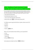 ACLS - Healthcare Exam Questions &vert;Latest Update with complete solutions&sol;100&percnt; Verified