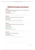  NAMS Exam Questions and Answers
