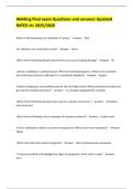 Welding final exam Questions and answers Updated RATED A&plus; 2025&sol;2026