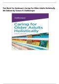 Test Bank for Anderson's Caring for Older Adults Holistically 8th Edition by Tamara R&period; Dahlkemper All Chapters 1 -22 A&plus;