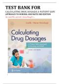 Test Bank For Calculating Drug Dosages&colon; A Patient-Safe Approach to Nursing and Math 3rd Edition Author's &colon; Castillo &comma; Werner-McCullough &period;Latest version 2025
