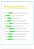 PVL3702 Exam Pack Overview and Key Legal Concepts