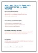 WGU - D487 OA ACTUL EXAM 2025-2026 MOST TESTED 150 QUIZS COVERED