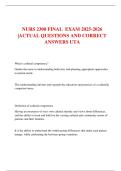 NURS 2300 FINAL  EXAM 2025-2026  &vert;ACTUAL QUESTIONS AND CORRECT ANSWERS UTA