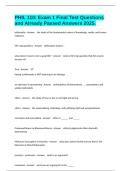 PHIL 110&colon; Exam 1 Final Test Questions and Already Passed Answers 2025&period;