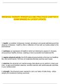  MASSAGE THERAPY PRINCIPLES AND PRACTICES CHAPTER 4 EXAM GRADED A&plus; LATEST UPDATE&period;