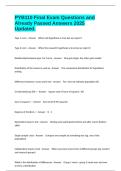 PYB110 Final Exam Questions and Already Passed Answers 2025 Updated&period;