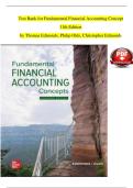 Test Bank for Fundamental Financial Accounting Concepts&comma; 11th Edition by Thomas Edmonds&comma; Philip Olds & Christopher Edmonds