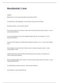 Residential 1 test actual exam questions with verified correct answers&period;