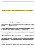 MASSAGE THERAPY &lpar;CHAPTER 6&rpar; EXAM GRADED A&plus; 100&percnt; VERIFIED&period;