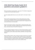 CGS 2518 Final Study Guide CH 9 questions and answers graded A&plus;