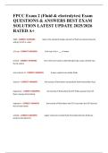 FPCC Exam 2 &lpar;Fluid & electrolytes&rpar; Exam QUESTIONS & ANSWERS BEST EXAM SOLUTION LATEST UPDATE 2025&sol;2026 RATED A&plus;