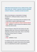 AHIMA RHIA EXAM 2025&sol;2026 ACTUAL COMPLETE REAL EXAM  QUESTIONS AND  CORRECT ANSWERS &lpar;VERIFIED ANSWERS&rpar;  ALREADY GRADED A&plus; &sol;ASSURED SUCCESS 2025 NEW&excl;&excl; 