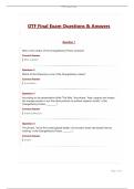 OTF Final Exam Questions & Answers&period;pdf