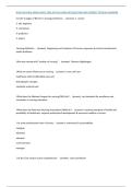 NURS 100 FINAL EXAM LATEST 2024 ACTUAL EXAM 100 QUESTIONS AND CORRECT DETAILED ANSWERS