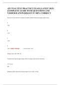 ATI TEAS TEST PRACTICE EXAM &lpar;LATEST 2025&rpar; &vert;COMPLETE GUIDE WITH QUESTIONS AND VERIFIED ANSWERS&vert;GET IT 100&percnt; CORRECT