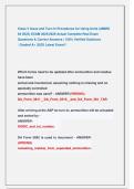 Class V Issue and Turn-In Procedures for Using Units &lpar;AMMO   64 2023&rpar; EXAM 2025&sol;2026 Actual Complete Real Exam  Questions & Correct Answers &vert; 100&percnt; Verified Solutions                            &sol; Graded A&plus; &vert;2025 Latest Exam&excl;&excl; 