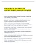 QUIZ &num;1 MEXICAN-AMERICAN HISTORY QUESTIONS AND ANSWERS