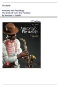 Test Bank for Anatomy and Physiology The Unity of Form and Function 10th Edition by Kenneth S&period; Saladin &vert;Complete  Chapters 1-29 &comma; Verified Solutions A&plus;
