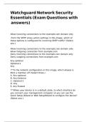 Watchguard Network Security Essentials &lpar;Exam Questions with answers&rpar;&comma;