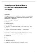 Watchguard Actual Tests Essentials questions with answers