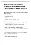 WatchGuard Secure Wi-Fi Essentials with WatchGuard Cloud &ndash; questions with answers