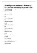 Watchguard Network Security Essentials exam questions with answers