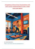 Orangetheory Fitness Exam Prep Questions with 100&percnt; Correct Verified Solutions Grade A &lpar;NEW 2025-2026 Update&rpar;