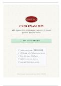 CNPR EXAM 2025 220&plus; &lpar;Updated 2025&ndash;2026&rpar; Complete Exam Pack &vert; A&plus; Graded Questions & Verified Answers