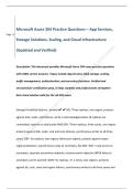 Microsoft Azure 204 Practice Questions &ndash; App Services&comma;  Storage Solutions&comma; Scaling&comma; and Cloud Infrastructure  &lpar;Updated and Verified&rpar; 