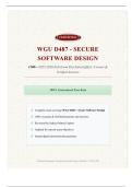 WGU D487 - Secure Software Design 1200&plus; &lpar;2025&ndash;2026 Full Exam Kit&rpar; Solved Q&A &vert; Correct & Verified Answers