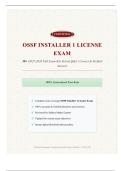 OSSF Installer 1 License Exam 30&plus; &lpar;2026&sol;2027 Full Exam Kit&rpar; Solved Q&A &vert; Correct & Verified Answers