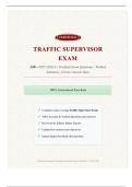 Traffic Supervisor Exam 330&plus; &lpar;2025&ndash;2026 A&plus; Verified&rpar; Exam Questions &vert; Verified Solutions &vert; Correct Answer Keys