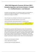 WGU D334 Diagnostic Processes OA Exam 2025 &vert; Complete Questions and Correct Answers &vert; Graded A&plus; &vert; Verified Answers &vert; Just Released
