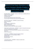 NRS233 Final Exam Questions with Correct Answers Already Graded A&plus; Updated 2025&sol;2026 Version&vert;&vert;100&percnt; Guaranteed Pass&excl;&excl;&excl;