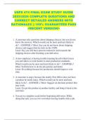 USPS 474 FINAL EXAM STUDY GUIDE  2025&sol;2026 COMPLETE QUESTIONS AND  CORRECT DETAILED ANSWERS WITH  RATIONALES &vert;&vert; 100&percnt; GUARANTEED PASS  <RECENT VERSION> 