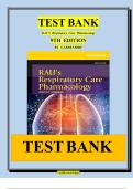 Test Bank For Rau's Respiratory Care Pharmacology 9th Edition by Douglas S. Gardenhire||ISBN 978-0323299688||Chapter 1-23||Complete Guide A+