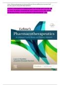 Test Bank For Lehnes Pharmacotherapeutics For Advanced Practice Nurses And Physician Assistants 2nd Edition Rosenthal All Chapters 1-92