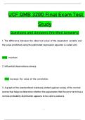 UCF QMB 3200 Final Exam Test   Study  Questions and Answers &lpar;Verified Answers&rpar; 