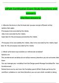 UiPath Certification Exam Study Questions and   Answers  &lpar;Verified Answers&rpar;