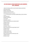 CIS 3050 BANK 6 EXAM QUESTIONS AND ANSWERS 100&percnt; VERIFIED 