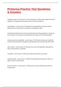 Primerica Practice Test Questions & Answers
