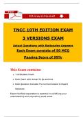 TNCC 10th Edition Exam &ndash; 3 Versions &vert; 150 Actual MCQs with Rationales & Answers &vert; 2025 Nursing Practice Test