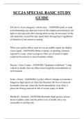 SCCJA SPECIAL BASIC STUDY GUIDE QUESTIONS AND ANSWERS 2025