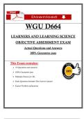 D664 Objective Assessment Exam Actual Questions and Revised Answers with Rationales&comma; &lpar;2025 &sol; 2026&rpar; &lpar;A&plus; Guarantee&rpar;